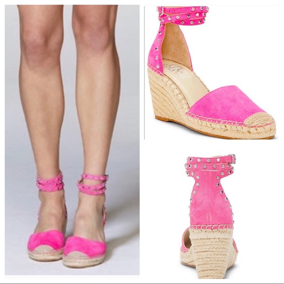 vince camuto pink espadrilles